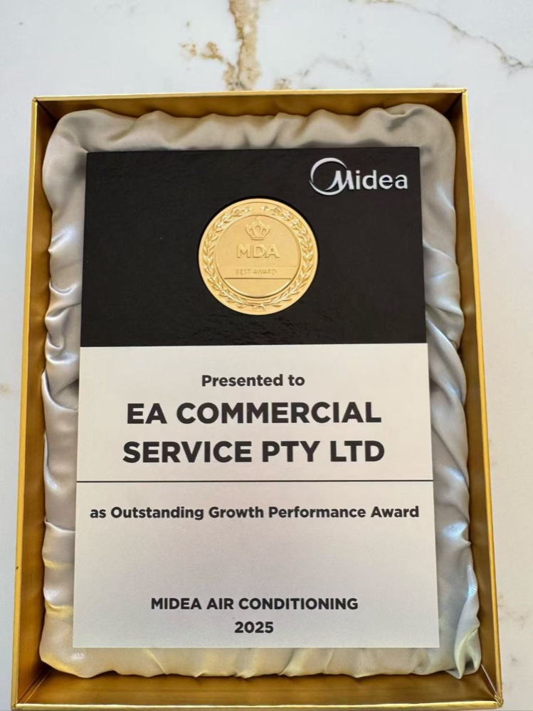 Midea 2025 Outstanding Growth Performance Award presented to EA Commercial Service